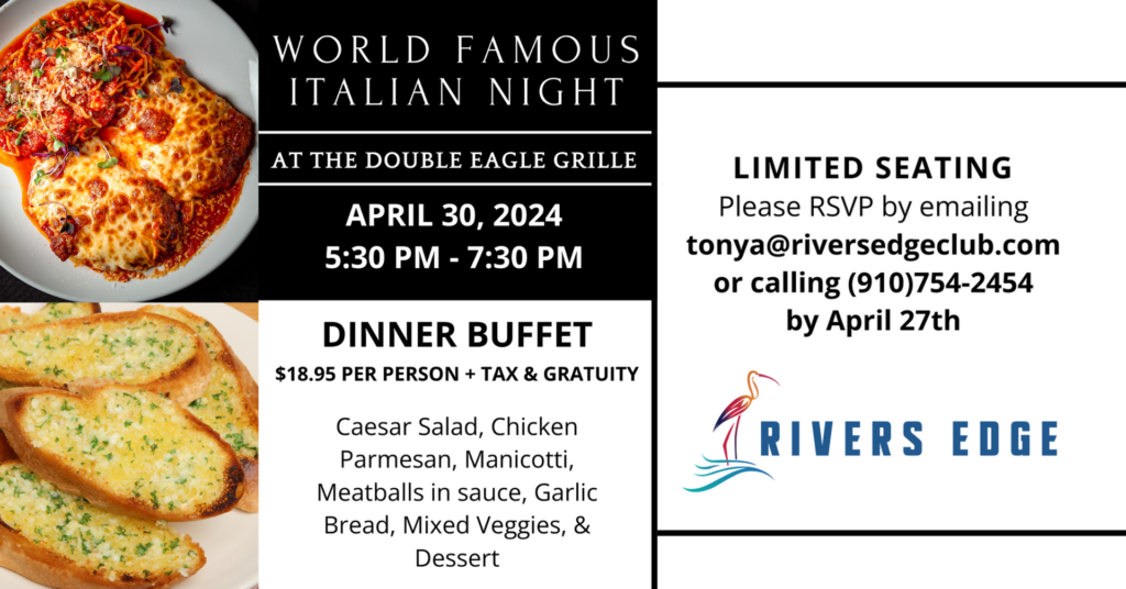 Italian Night at Rivers Edge Golf Club